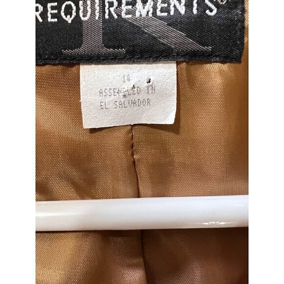 Requirements Womens Houndstooth Wool Blend BlazerJacket Size 14 - Picture 7 of 13